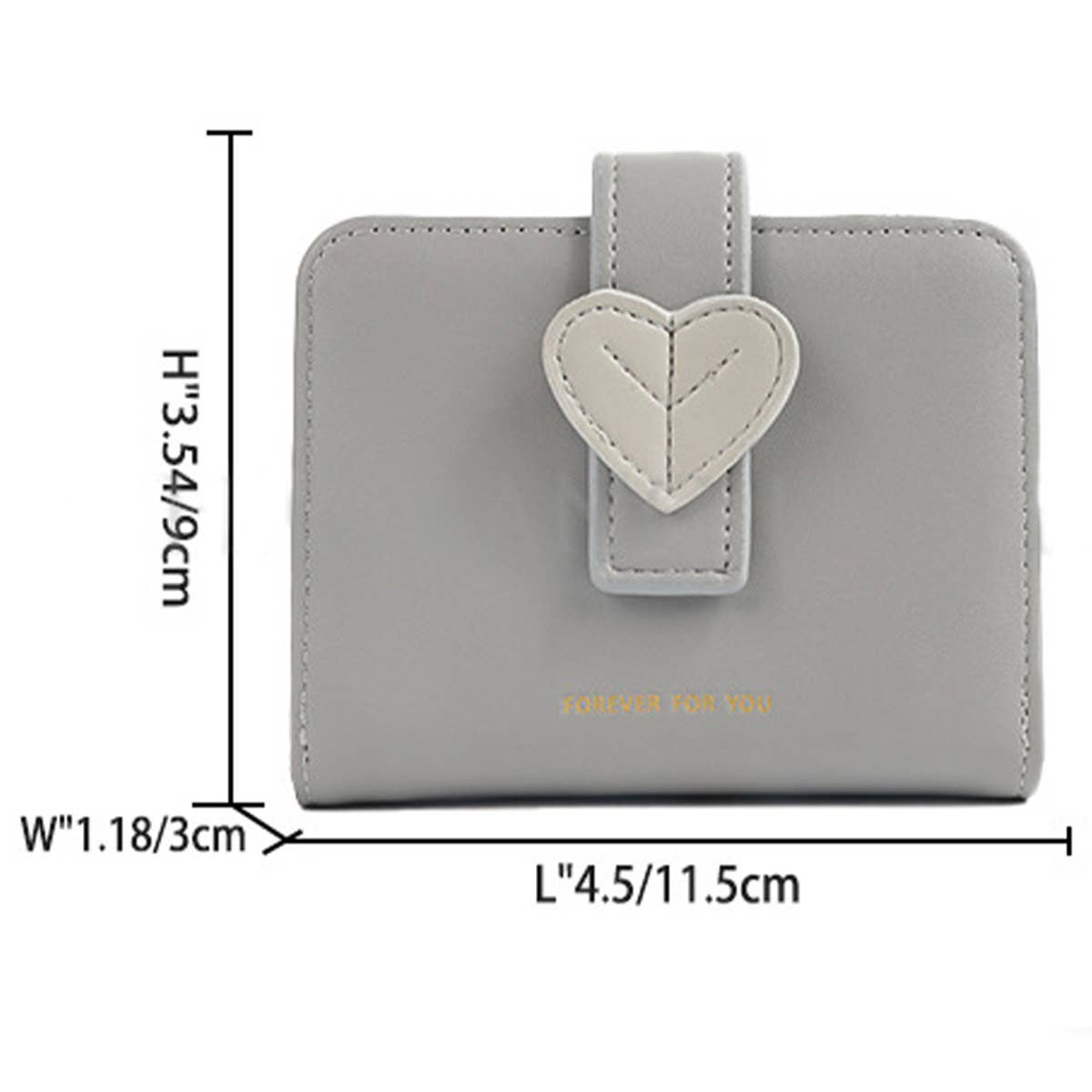 Women Love Buckle Fashion Card Wallet_Cwab1244