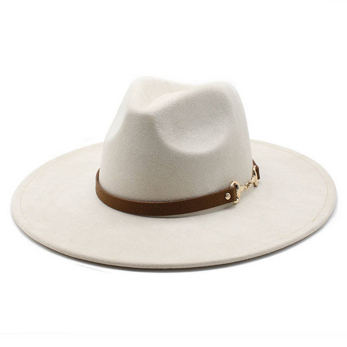 Wide Brim Hat Suede Outdoor Casual Cowboy Hat_Cwah2502