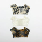 CUTE DOG ACETATE WIDE TOOTH COMB PORTABLE HAIR TOOL_CWMM6441