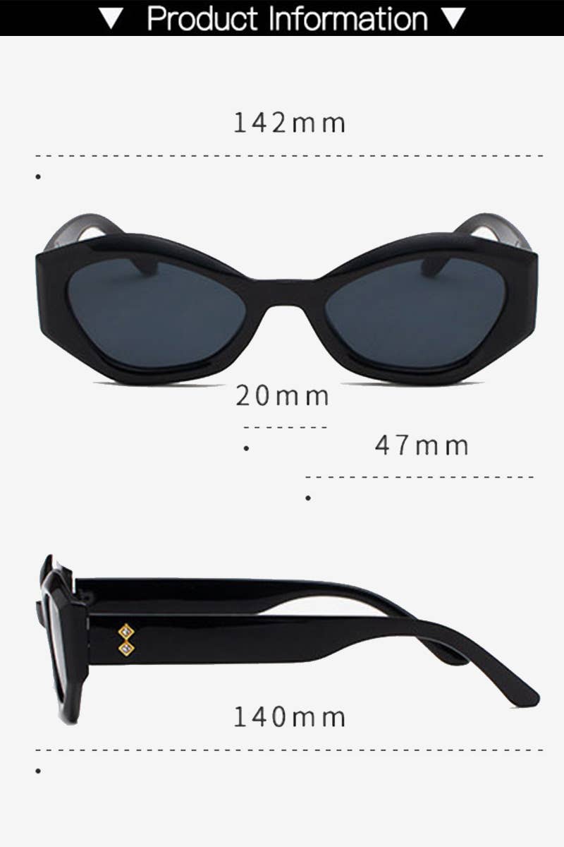Wide Frame Beads Stud Dandy Sunglasses_Cwasg0092