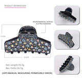 ACRYLIC RHINESTONE HAIRPIN RHINESTONE SHARK CLIP_CWAHA4257
