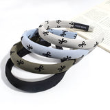 SIMPLE SOLID COLOR BOW PRINT HEADBAND_CWAHA2245