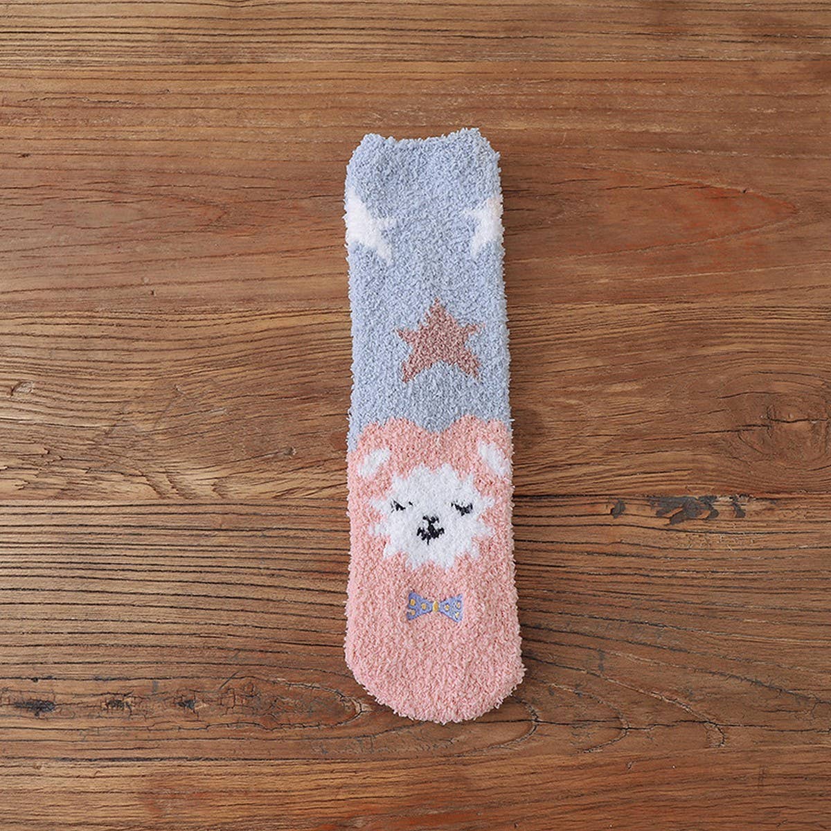 Warm Fleece Cartoon Mid-Calf Socks_Cwms0973
