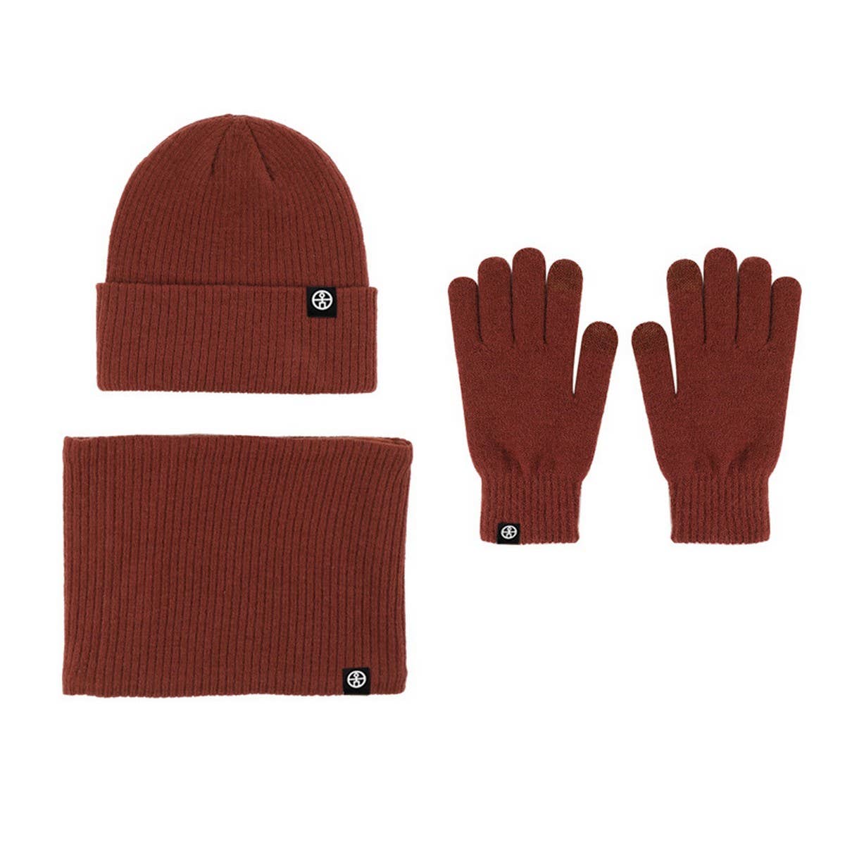 Windproof Warm Hat Scarf Gloves Three-Piece Set_Cwmm2781
