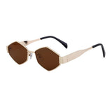 IRREGULAR METAL SUNGLASSES WITH WIDE TEMPLES_CWASG0594