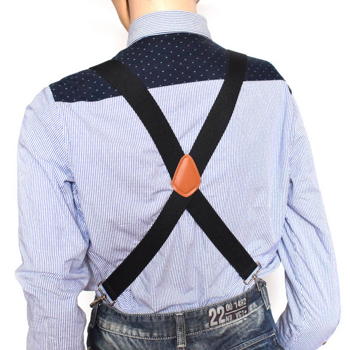 4 CLIP HOOK BUCKLE WHITE HOOK SUSPENDER CLIP_CWMM1112