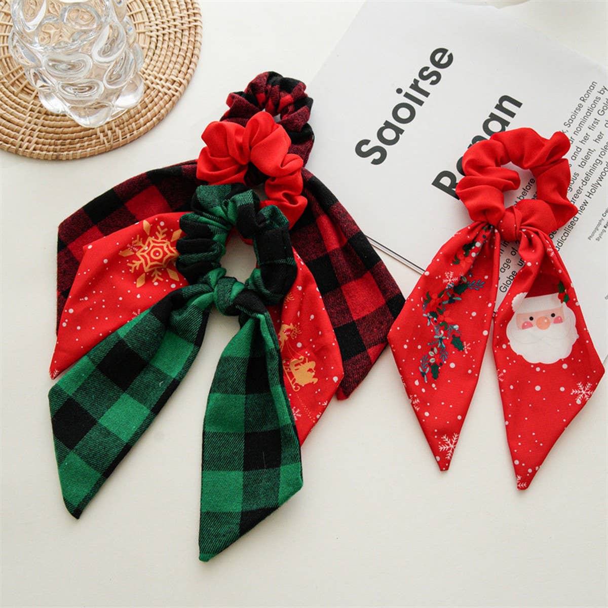 CHRISTMAS HAIRBAND CLOTH RING HAIR ACCESSORIES_CWAHA4167