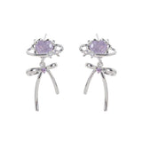LOVE BOW DESIGN POPULAR EXQUISITE EARRINGS_CWAJE5059