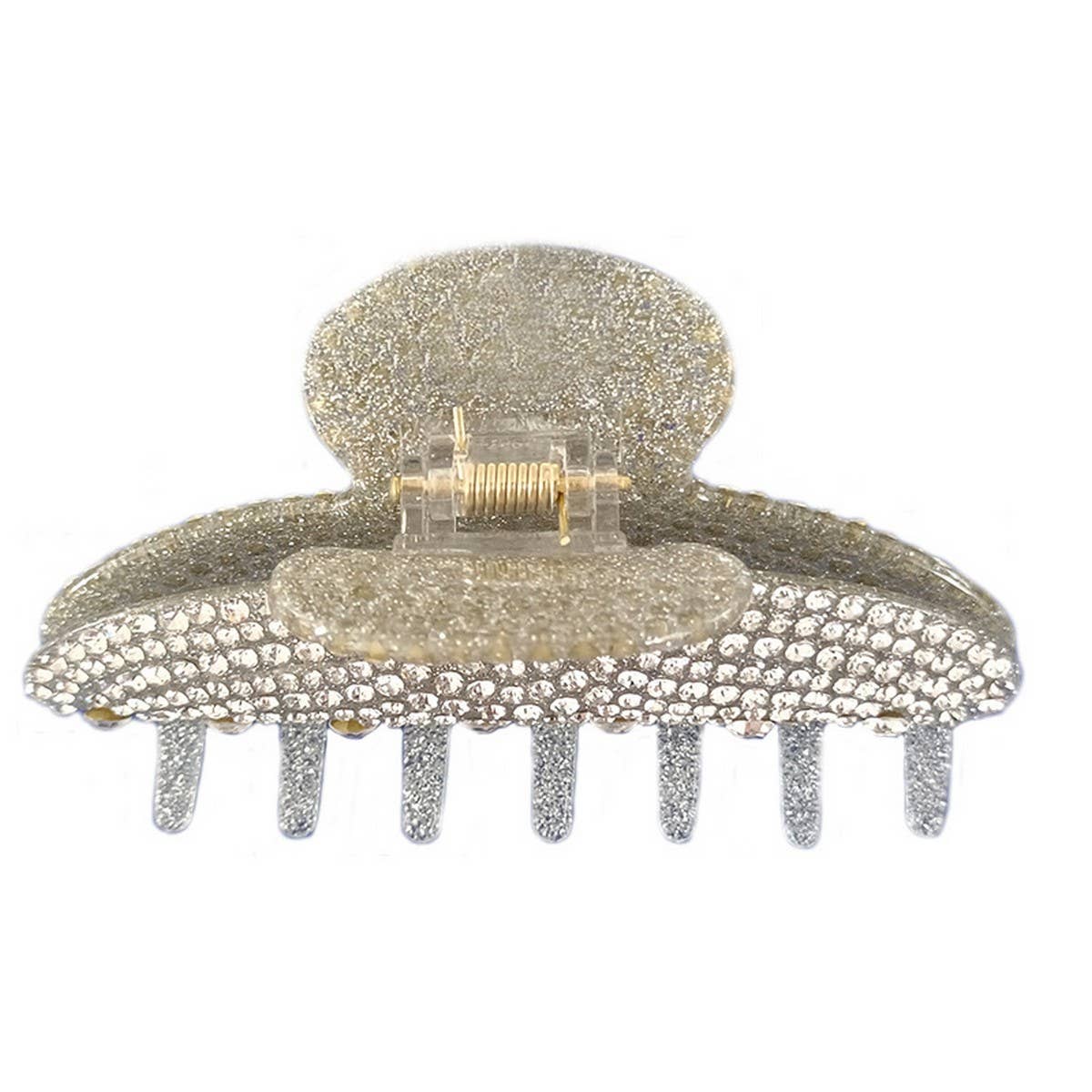 Vintage Handmade Full Diamond Grab Shark Clip