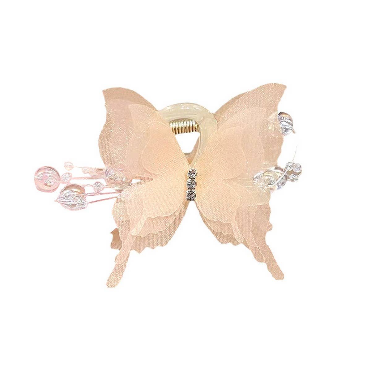 SWEET RHINESTONE BUTTERFLY MINI CLAW SPARKLY CLIP_CWAHA2303