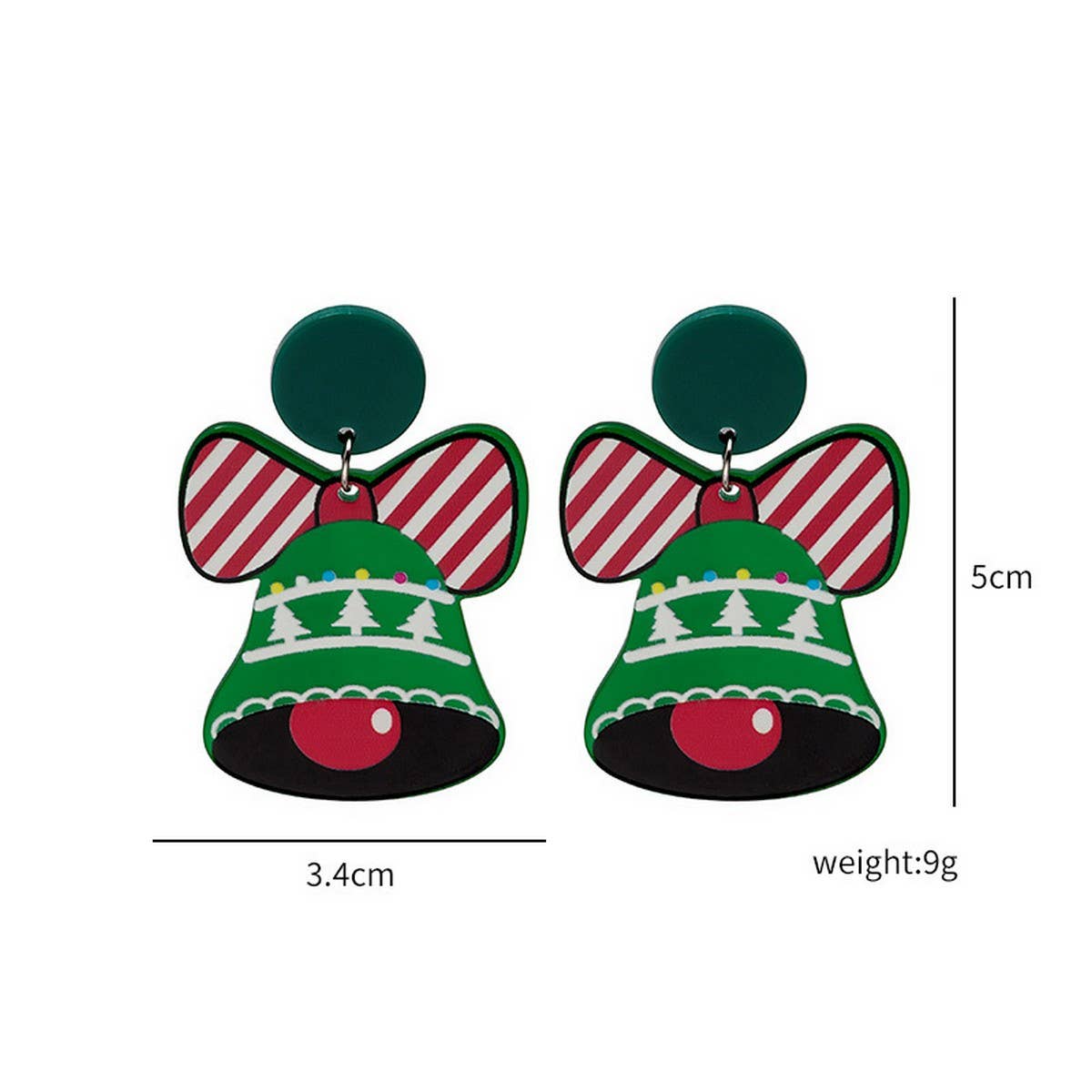 CHRISTMAS CARTOON SWEET DESIGN EARRINGS_CWAJE1837