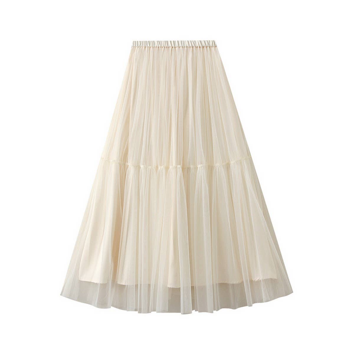 HIGH WAIST SLIMMING TULLE PUFF SKIRT_CWBMS0350