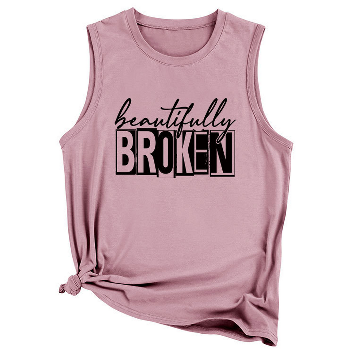 Wome Casual Plus Size Tank Top, Loose Fit_Cwttsl0422