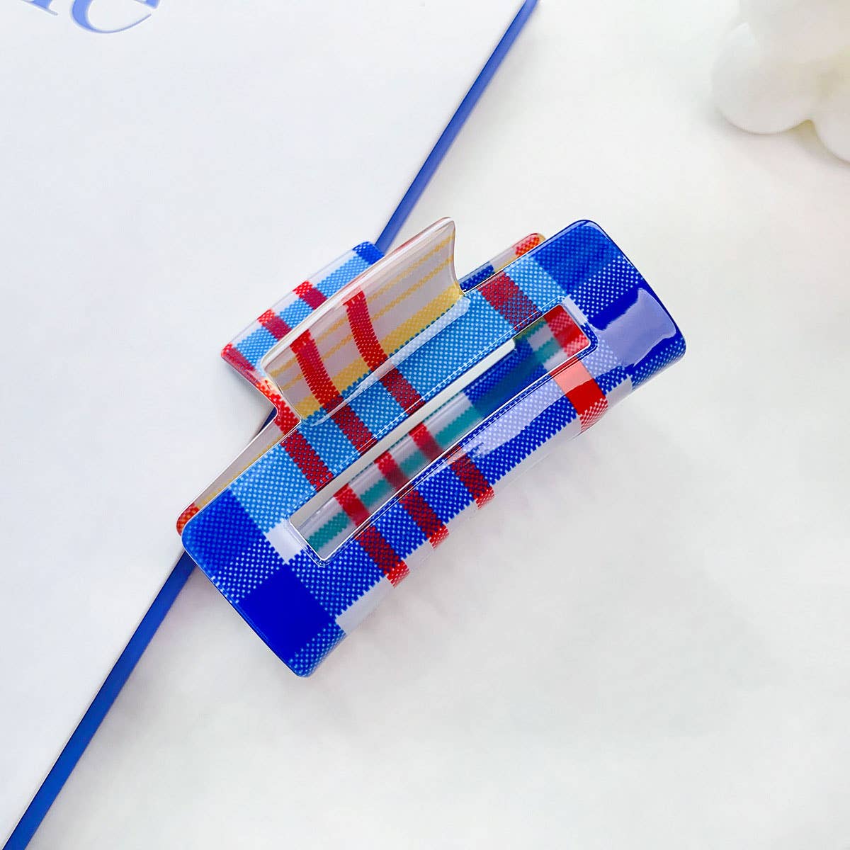 SPRING TROPICAL FLORAL HAIR CLAW HOLLOW DESIGN_CWAHA0401