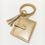 LEOPARD KEYCHAIN BANGLE WITH PU CARD HOLDER_CWAB5006