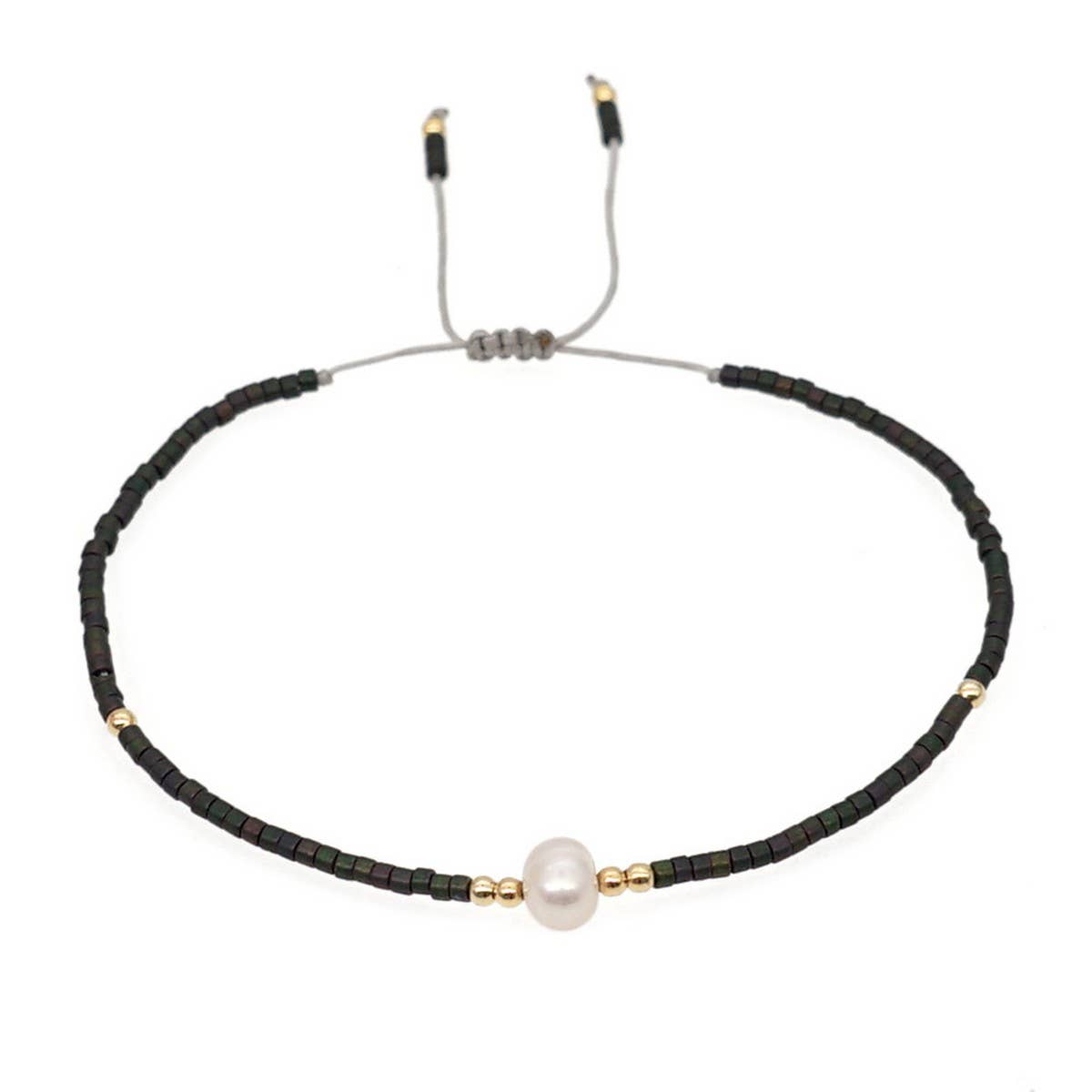 HAND WOVEN FASHIONABLE RICE BEADS BRACELET_CWAB4621