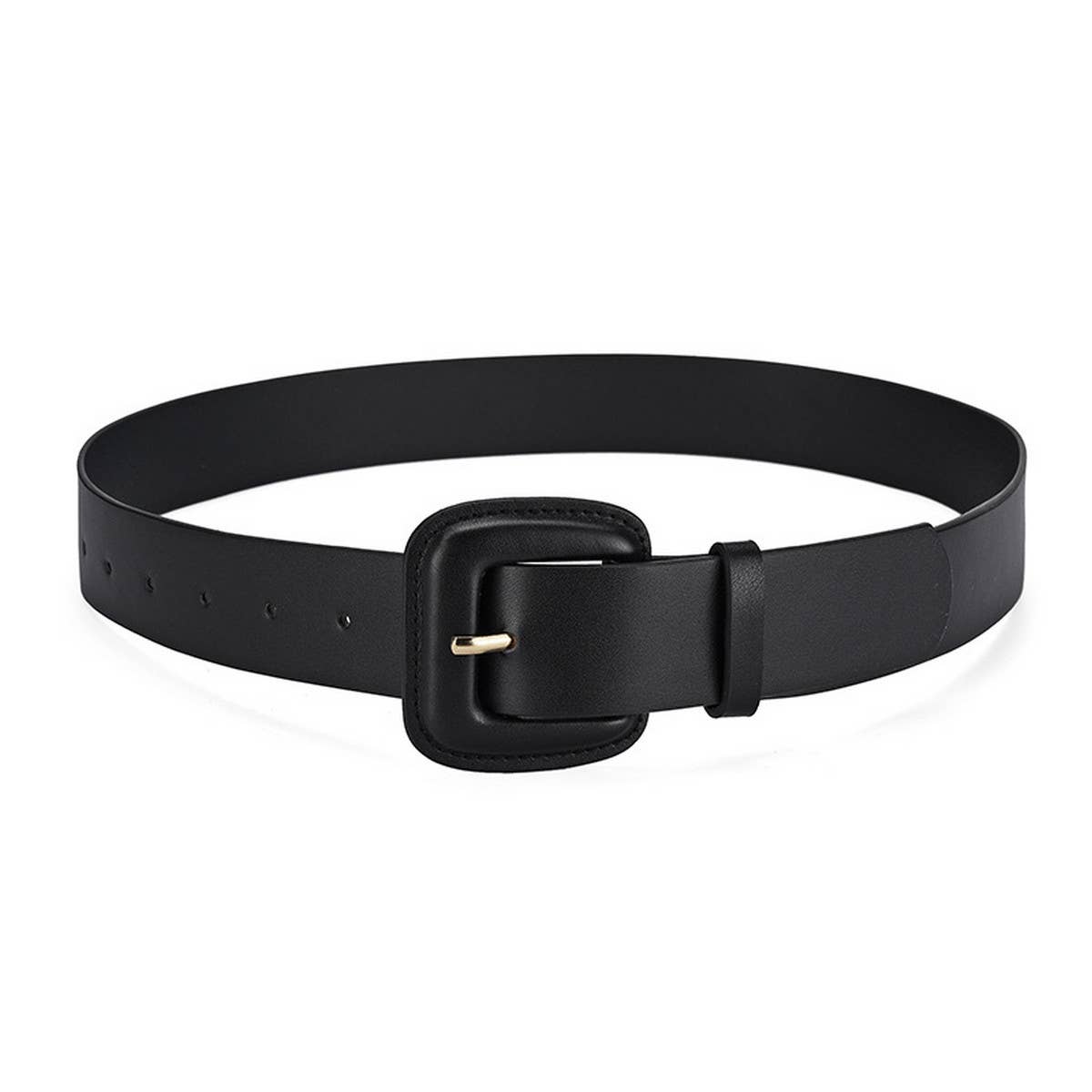 Women New Fashion Buckle Simple Belt_Cwabe0369