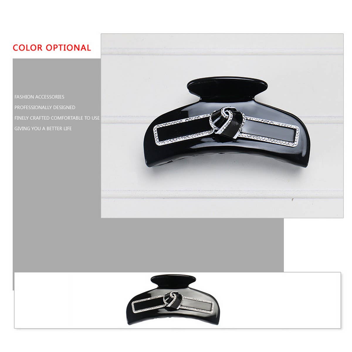 DIAMOND HAIR CLIP PLATE HAIR CLIP SHARK CLIP_CWAHA4269