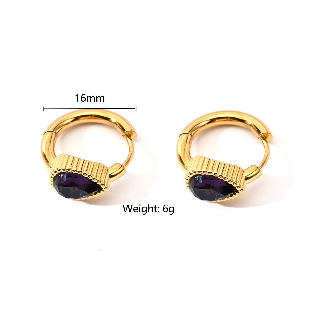 Unique Stainless Steel Heart Earrings With Cz_Cwmm8924