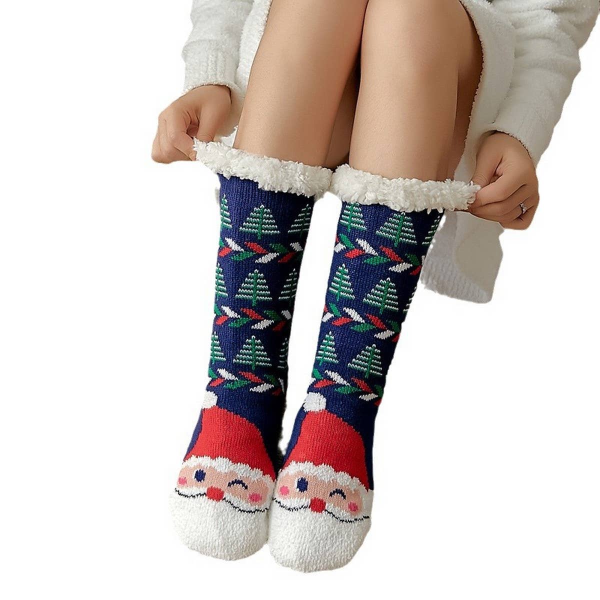 CHRISTMAS SERIES FUZZY INDOOR SLIPPER SHOES_CWMS0731