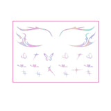 HOLOGRAPHIC EYELINER TATTOOS BUTTERFLY MAKEUP_CWMM8392