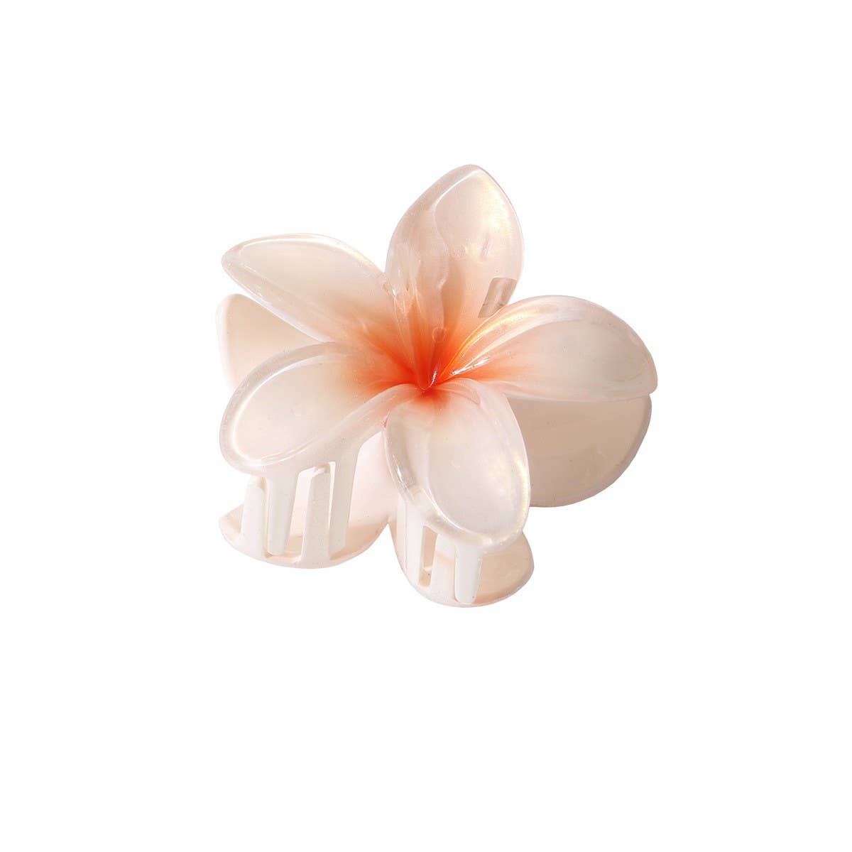 PEARL GRADIENT LARGE EGG FLOWER HAIR CLAW CLIP_CWMM4984