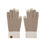 Winter Women'S Half Finger Flap Knit Gloves_Cwag0384