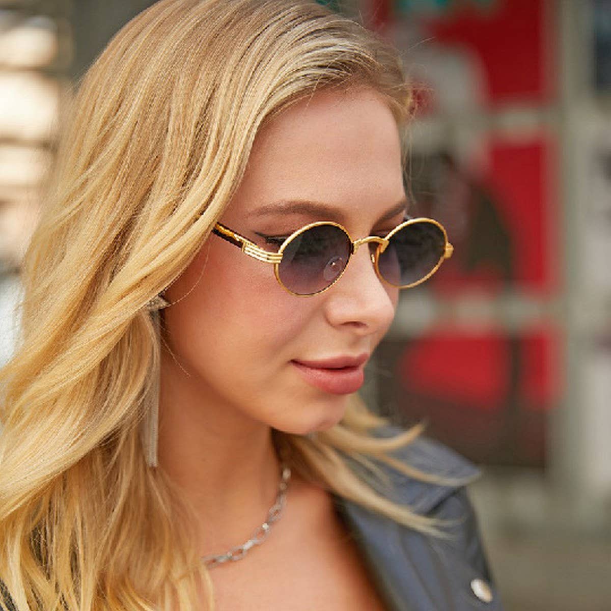 IMITATION WOOD SUNGLASSES ROUND FRAME SUNGLASSES_CWASG0581