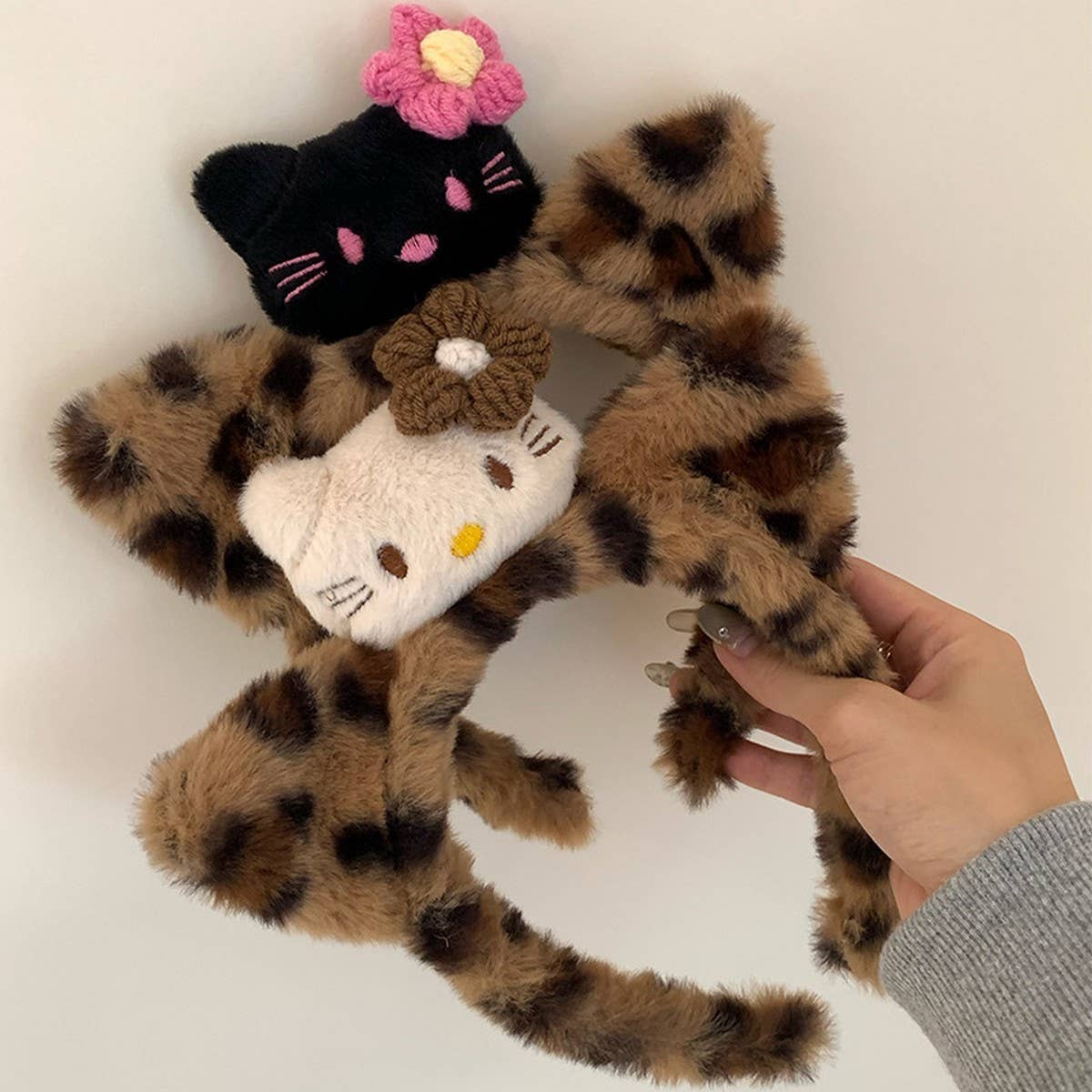 SWEET AND COOL LEOPARD PRINT HEADBAND HAIRPIN_CWAHA4034