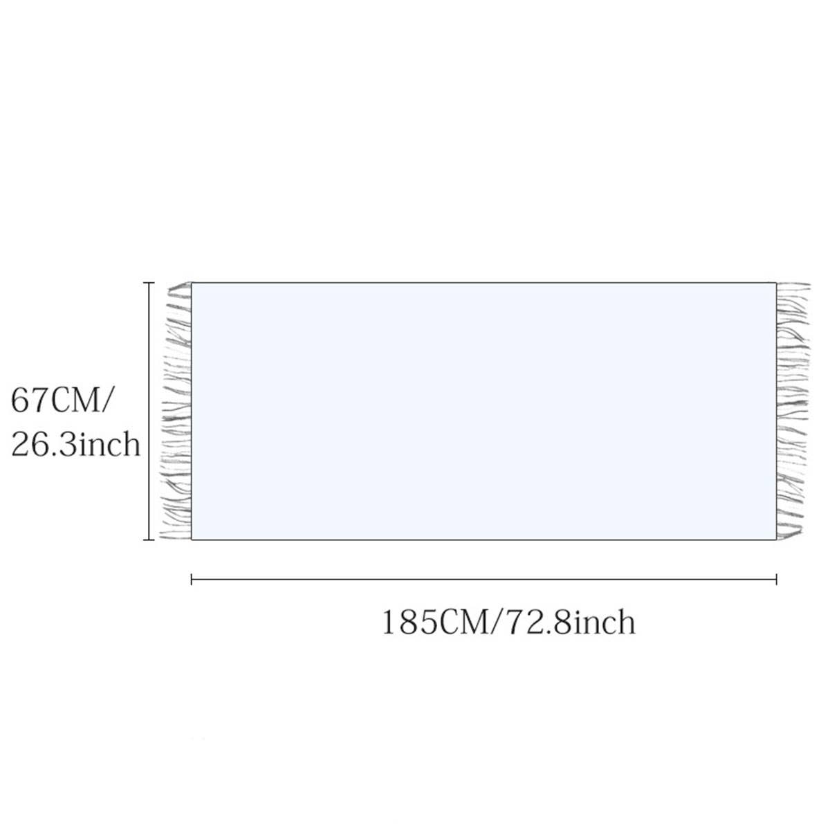 PLAID WINTER SCARF FOR WOMEN SOFT TASSEL SHAWL_CWASC0224