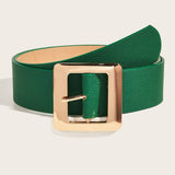 FASHIONABLE GREEN PU BELT_CWABE0445