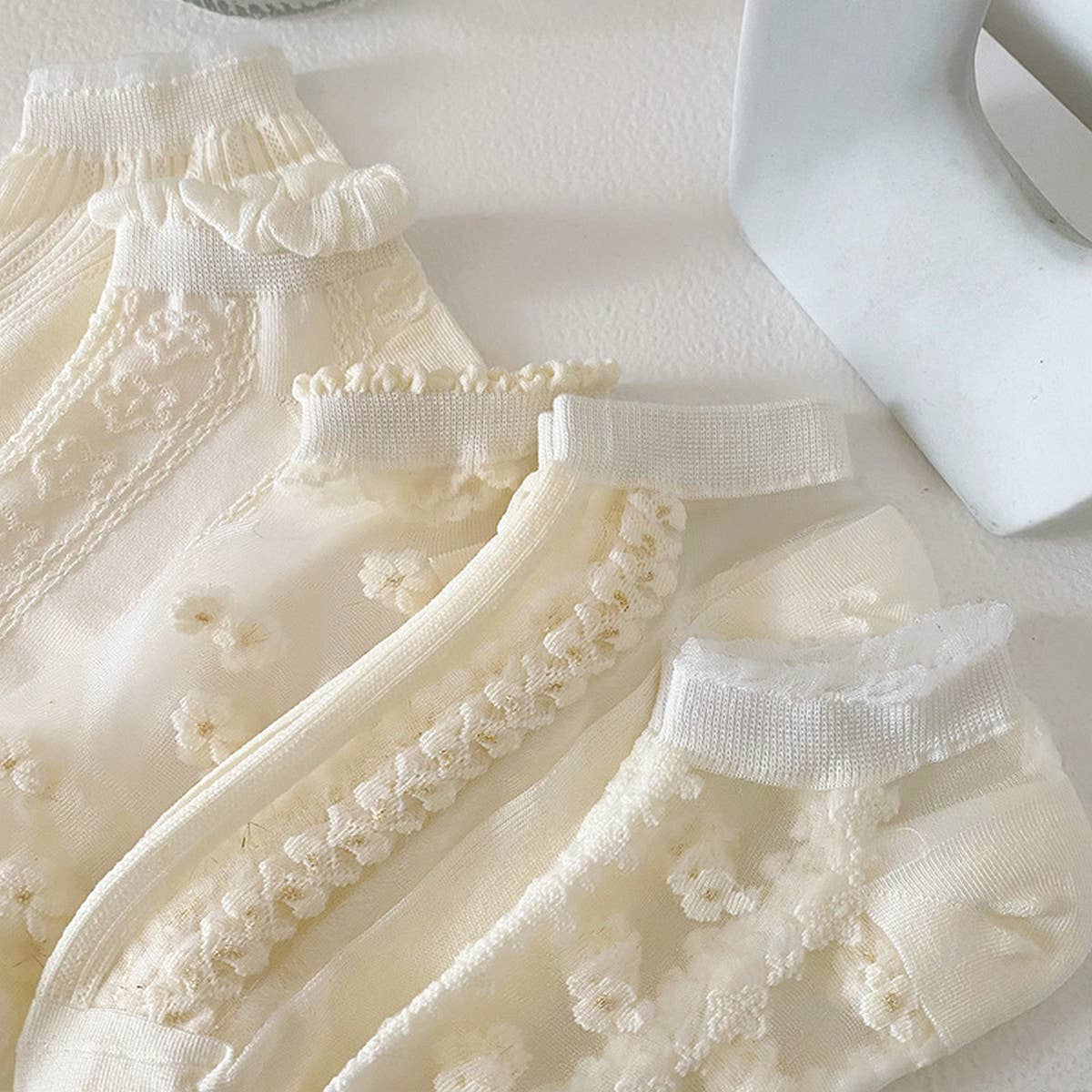 Women Casual Thin Short Socks_Cwms0425