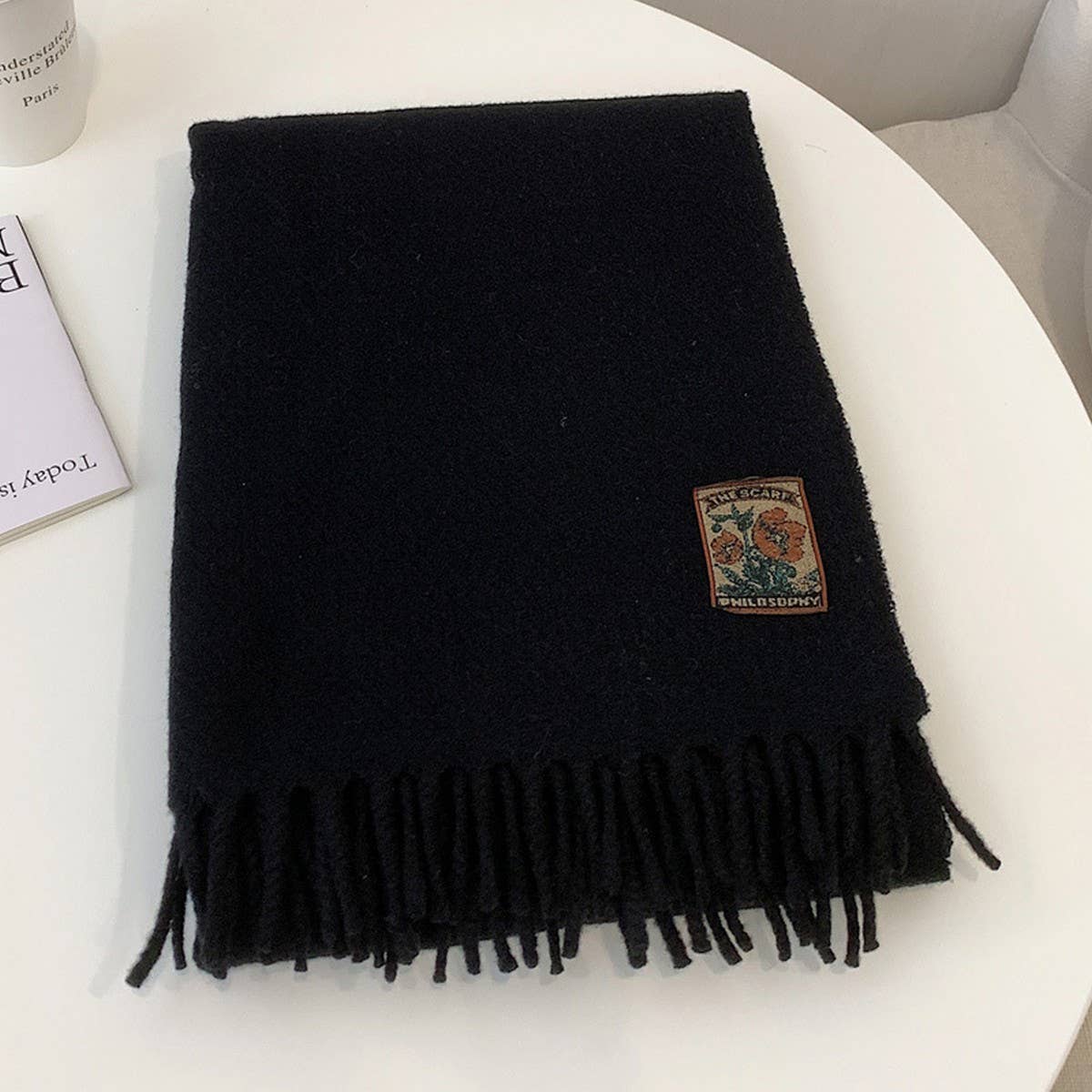 Winter Solid Acrylic Blend Scarf Neckwarmer_Cwasc2298