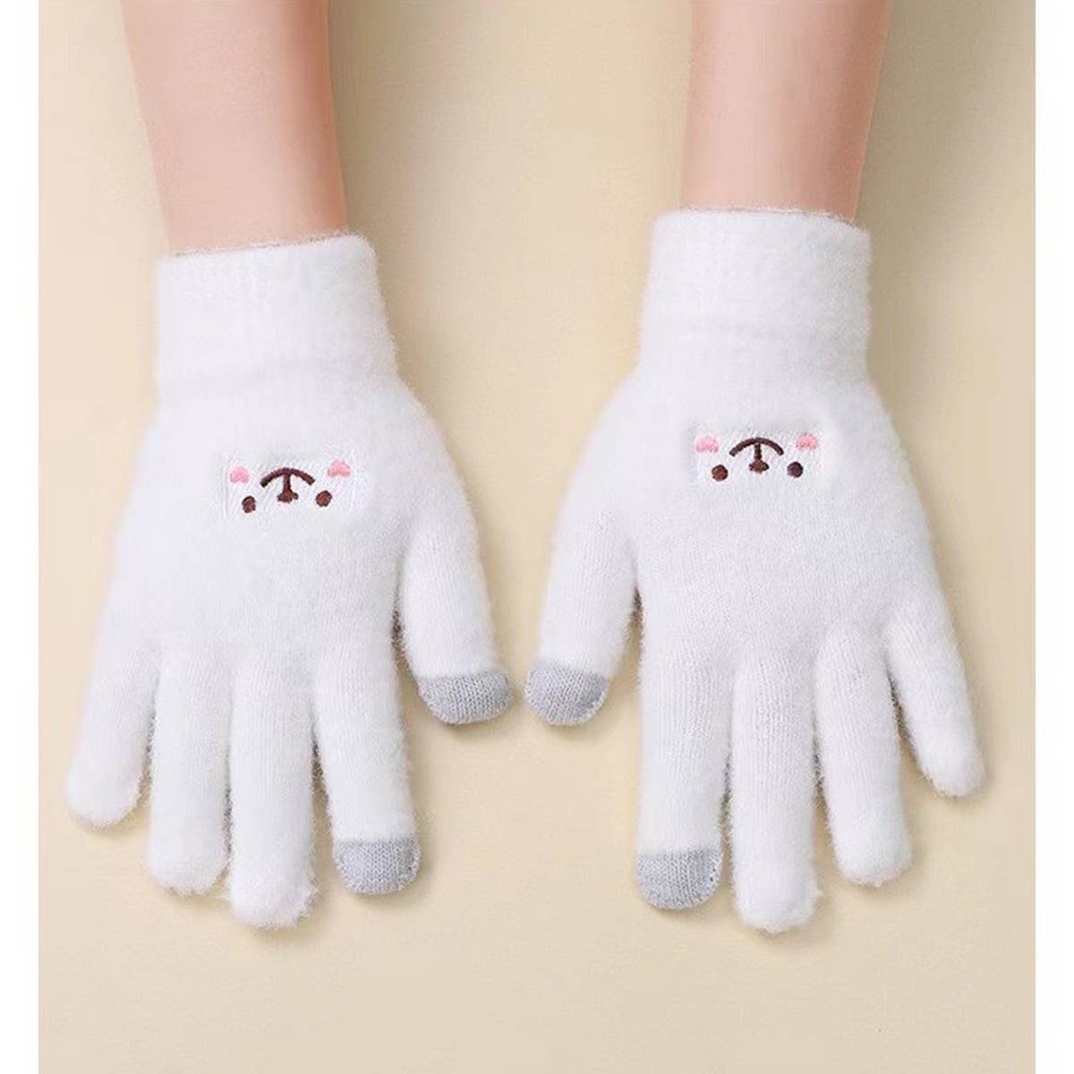 CUTE VELVET COLD PROOF TOUCH SCREEN CYCLING GLOVES_CWAG0181