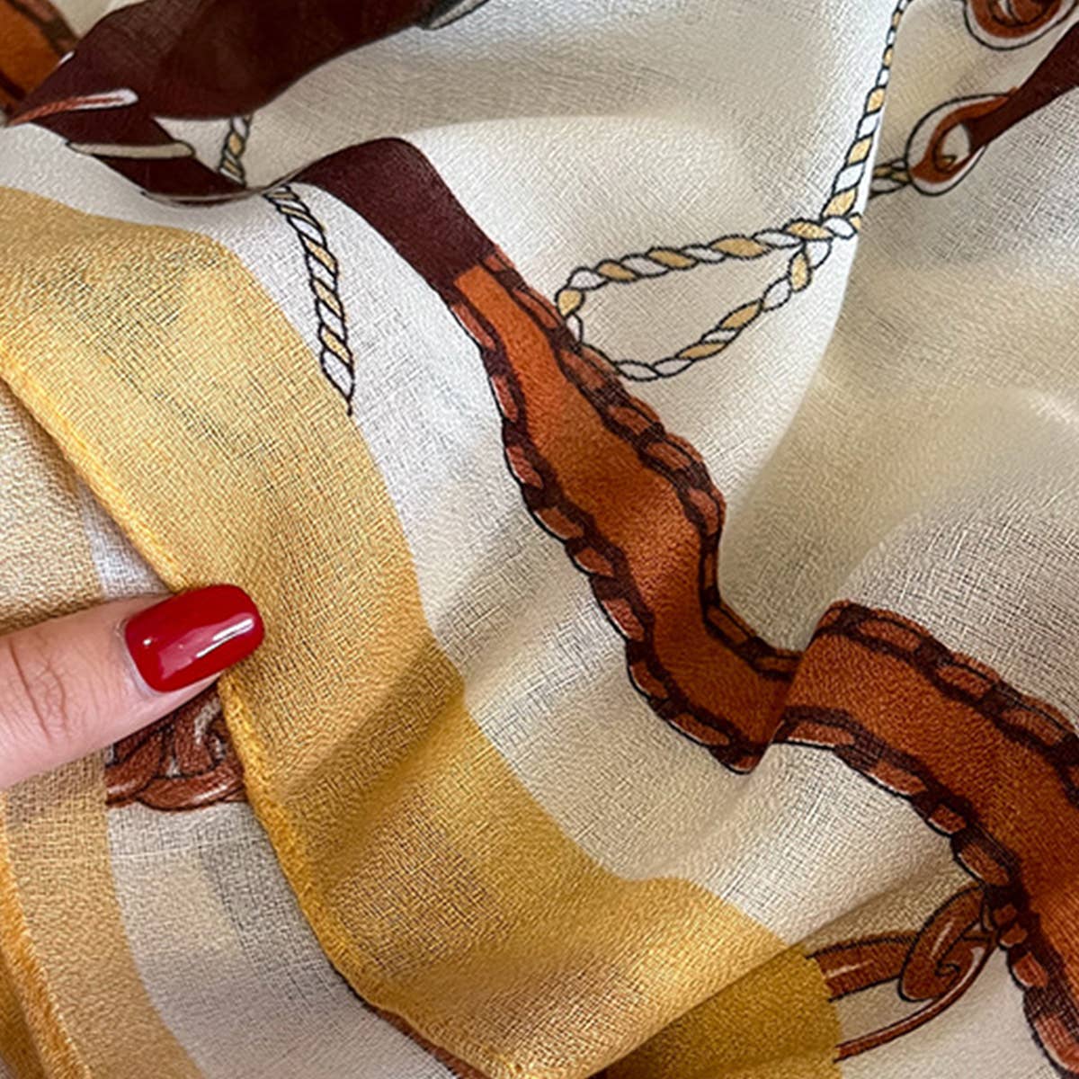 Women New Long Silk Scarf