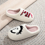 HALLOWEEN HORROR EMBROIDERED COTTON SLIPPERS_CWSHS0854