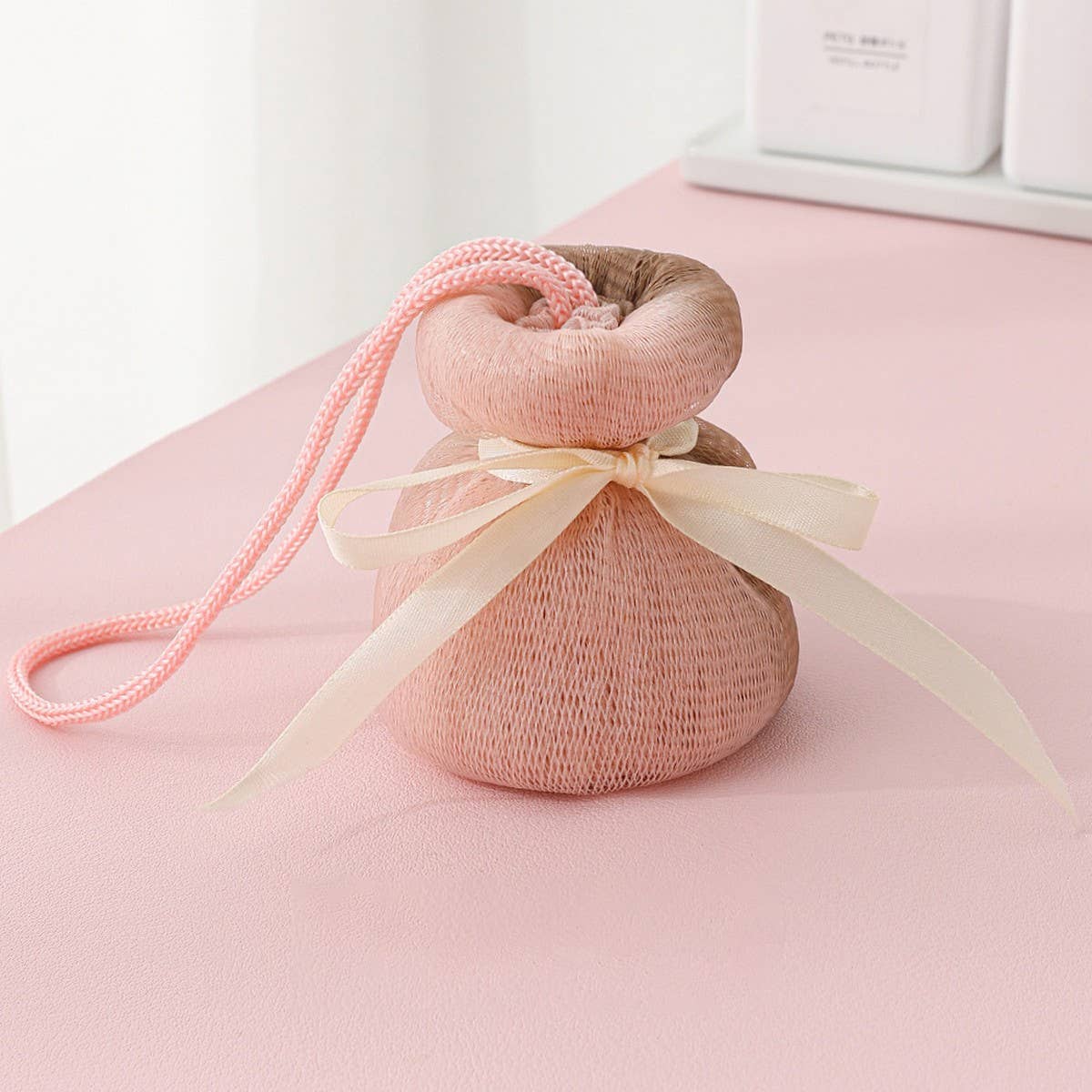 BATH POUF THICKENED TWO COLOR BATH BALL_CWMM3368