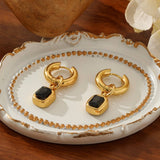 ELEGANT BAGUETTE GOLDPLATED STAINLESS STEELEARRINGS_CWMM3602