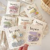 Fabric Flower Hair Clip Elegant Side Bang Pin_Cwaha08325