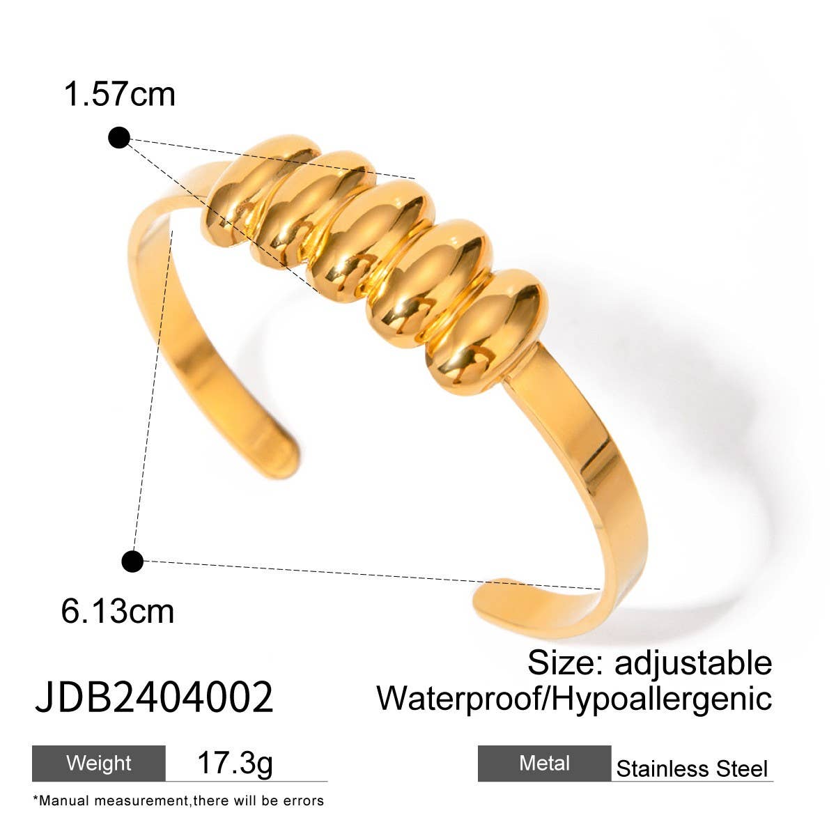 SMOOTH WAIST OVAL SNAKE BONE NECKLACE BRACELET SET_CWAJE1883