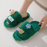 HOME DOUBLE BAR CARTOON OPEN COTTON SLIPPERS_CWSHS0829