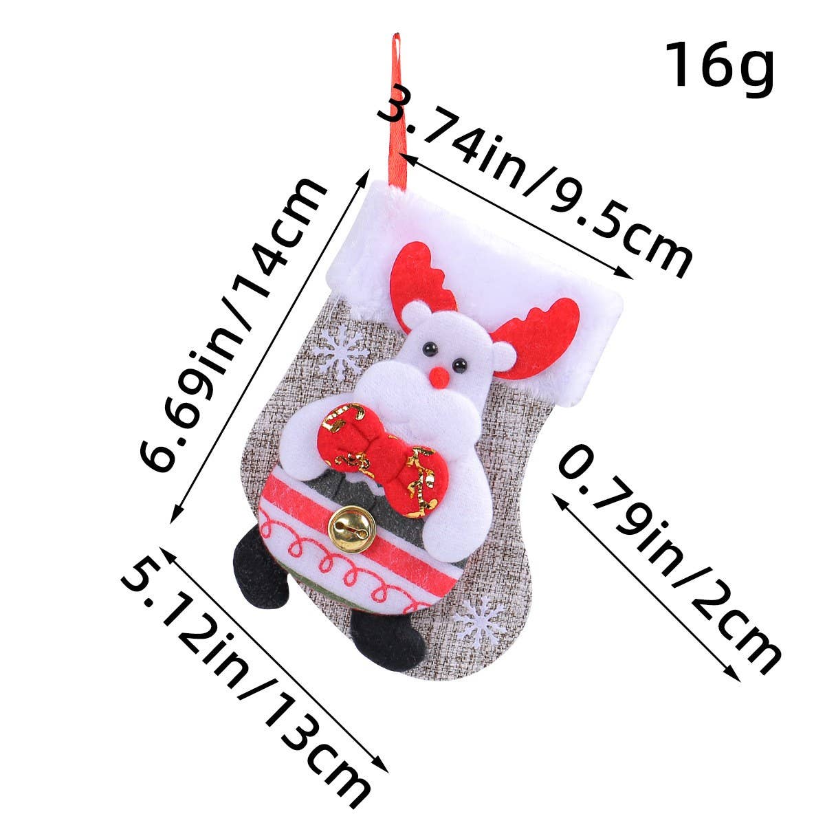 CHRISTMAS CARTOON PLUSH DOLL SOCKS CANDY GIFT BAG_CWMS1441