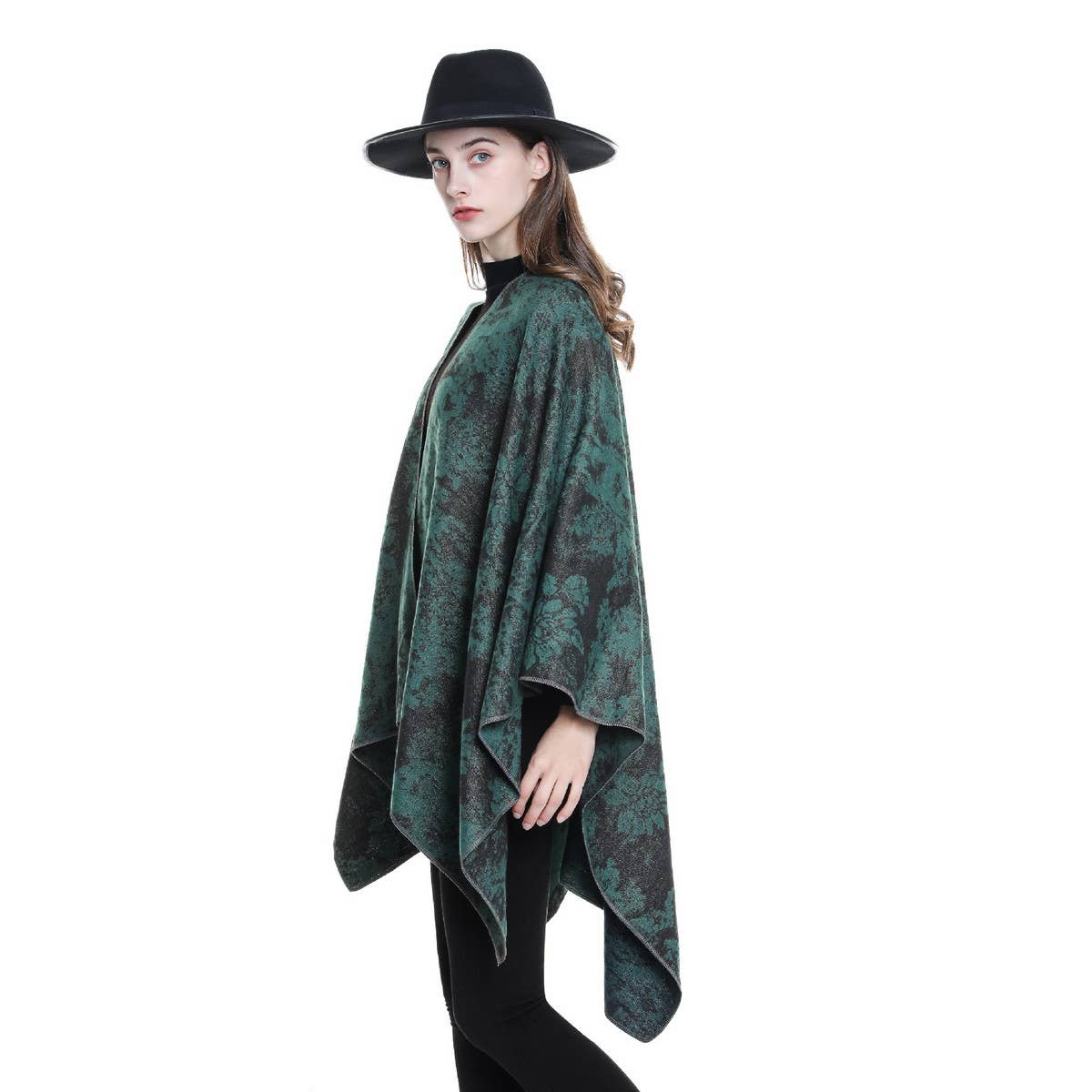 NEW FASHION RETRO FLORAL SLIT SHAWL FOR WOMEN_CWMM2104