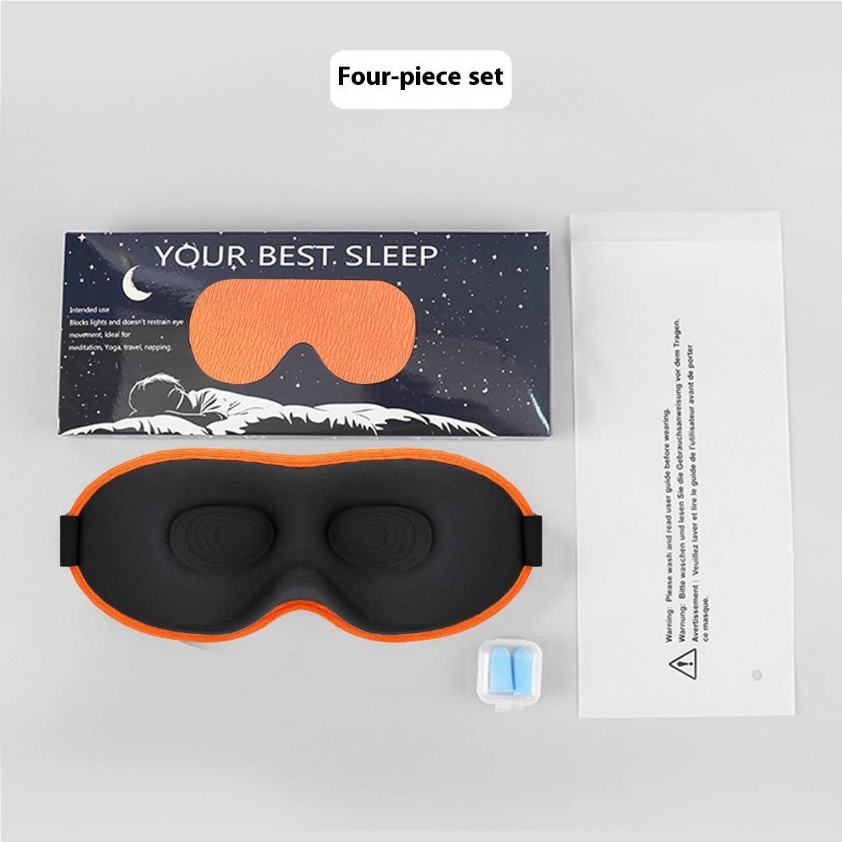 3D SLEEP MASK SET SOFT LIGHT BLOCKING DESIGN_CWMM8044