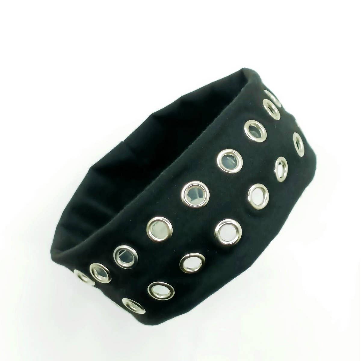 ELASTIC FABRIC WITH EYELETS PUNK HEADWRAP_CWAHA6306