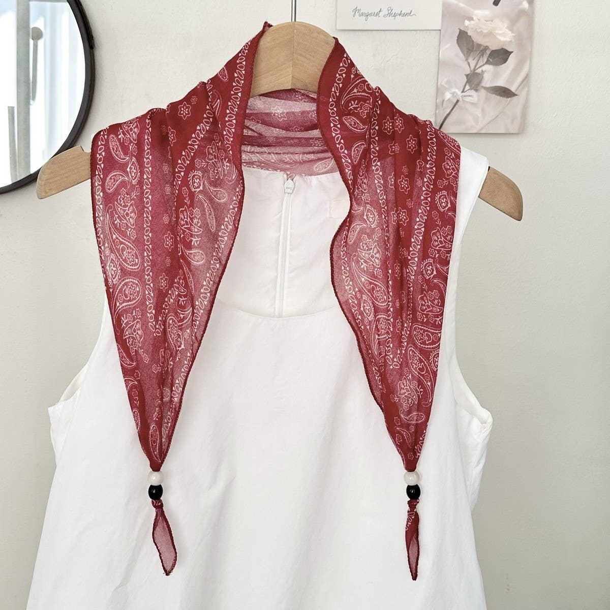 Boho Paisley Scarf Headband Neck Wrap_Cwasc02973