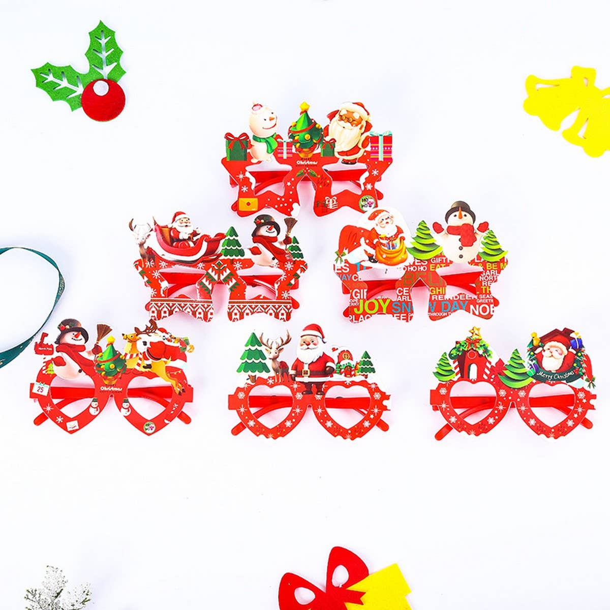 CREATIVE CHRISTMAS GIFT DECORATION GLASSES FRAME_CWASG0538