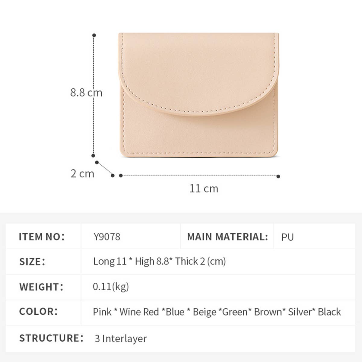 Minimalist Mini Multi Functional Wallet_Cwab1612