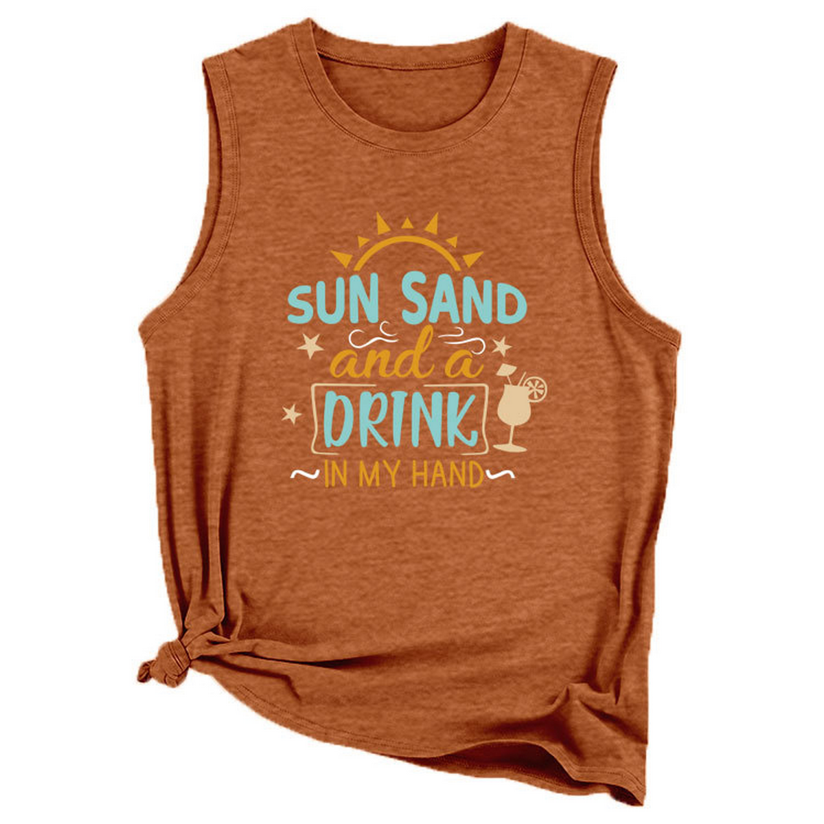 Wome Casual Loose Fit Tank Top, Minimal Style_Cwttsl0418