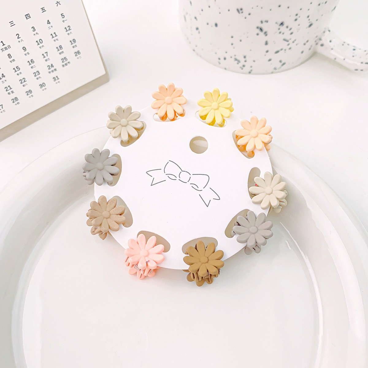 10PCS MINI CANDY COLOR HAIR CLAW SET CUTE STYLE_CWAHA0715